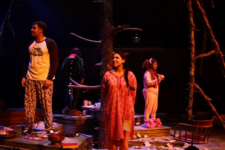 The Everyman Company in The Story Giant. Photograph by Stephen Vaughan.
