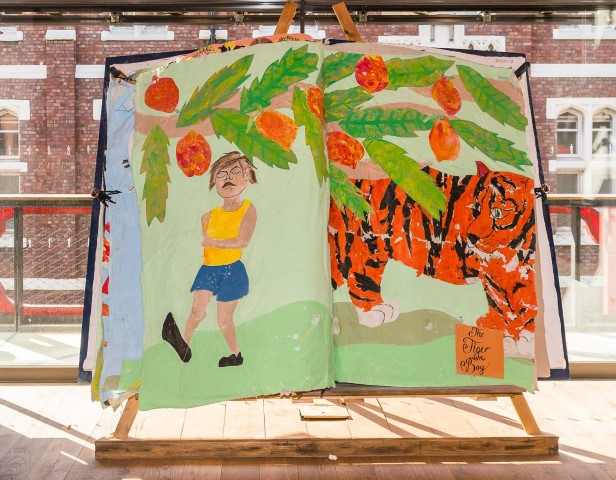 "The Tiger and the Boy" by Sudley Junior School. Part of The Giant Story Book project (2017).