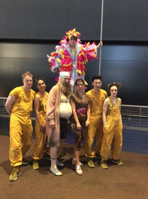 The cast of Roald Dahl's The Twits at Leicester Curve