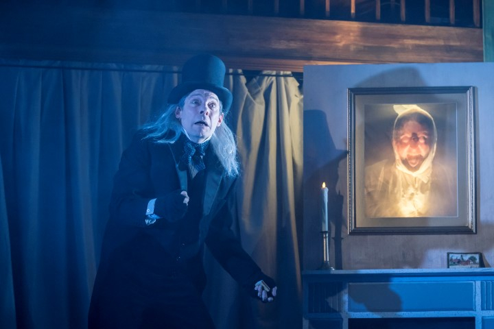 Toby Park & Aitor Basauri in Spymonkey's A Christmas Carol. Photograph by Johan Persson.