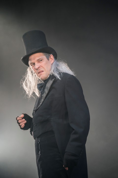Toby Park in Spymonkey's A Christmas Carol. Photograph by Johan Persson.