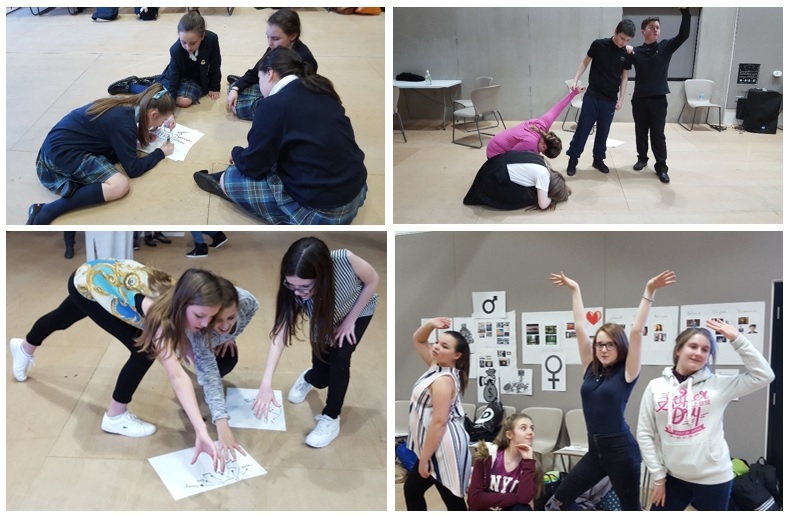 Pupils at the initial Work Bard, Play Bard 2016 workshop