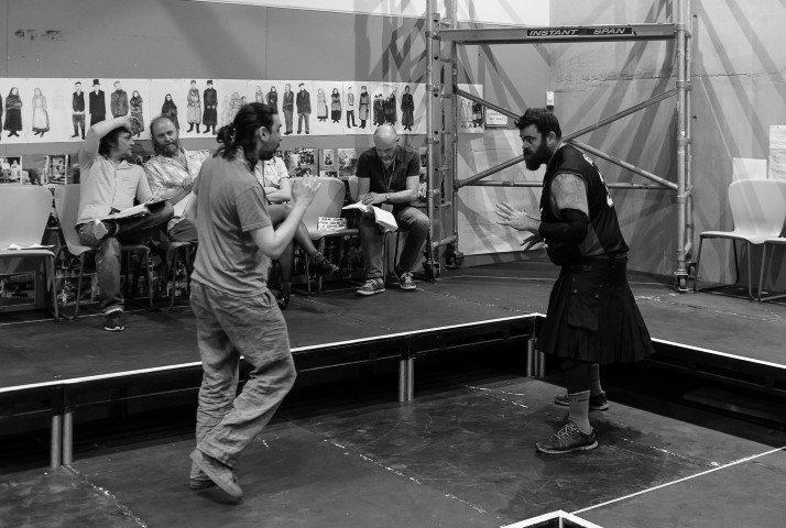 Romeo & Juliet in rehearsal. Photograph by Brian Roberts.