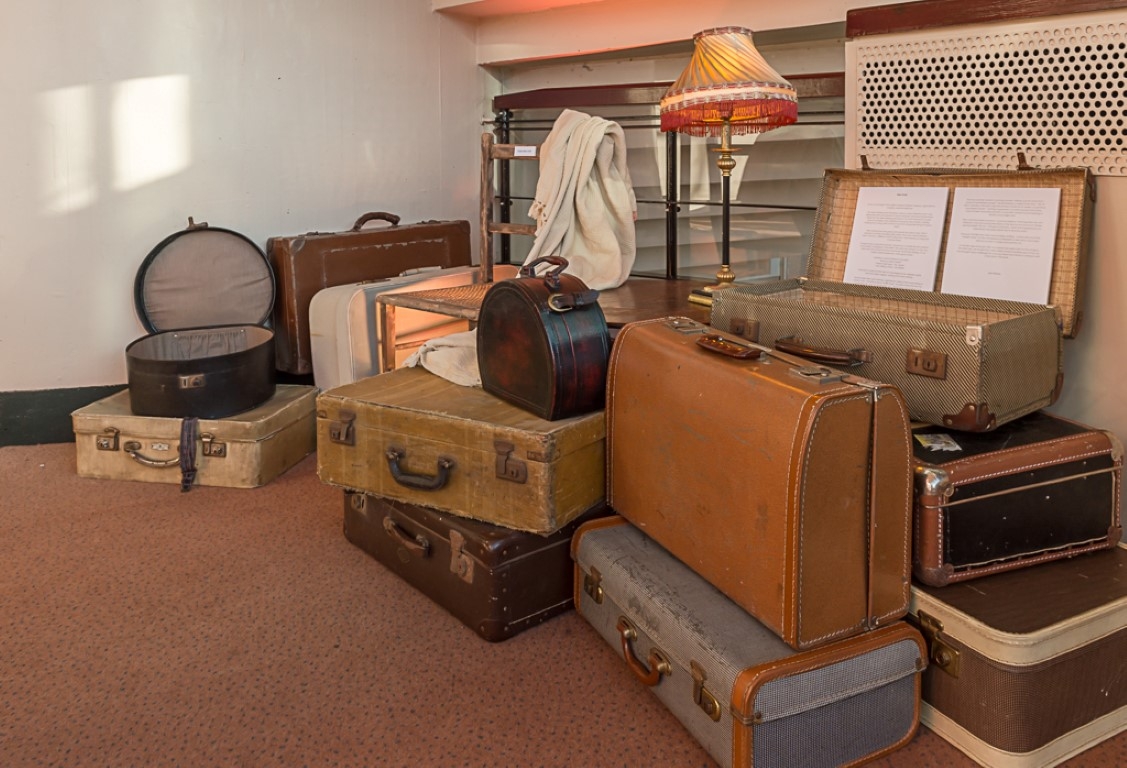 "A moment that changed my life" - The Suitcase installation at the Playhouse. Photograph by Brian Roberts.